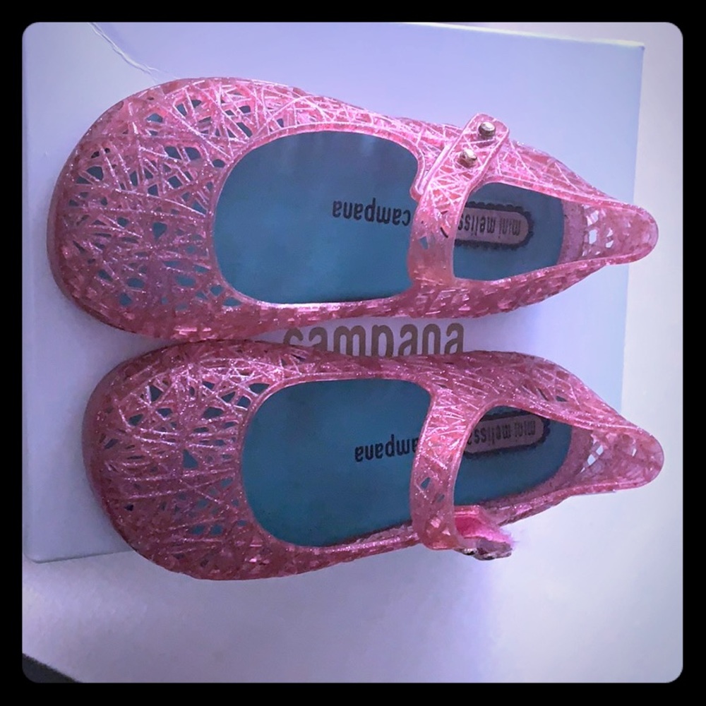 Mini Melissa pink kids size 8 shoes